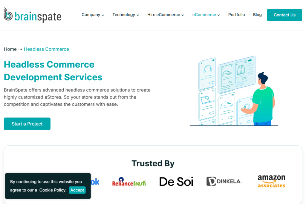 BrainSpate - Ecommerce Web Development